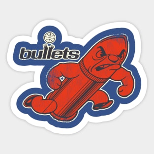 Bullet Man Retro Mascot Sticker